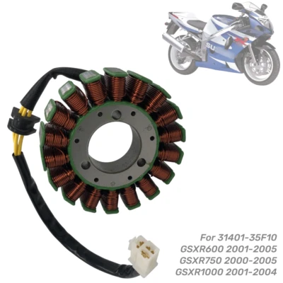 GSXR750 Magneto Stator for Suzuki GSX-R750 2000-2002 2003 2004 2005 31401-35F10 - Image 1 of 4