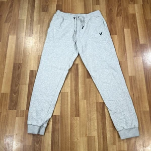 Felpa True Religion Uomo Extra Large Grigio Jogger Leggera - Foto 1 di 9