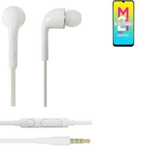 Earphones pour Samsung Galaxy M21 2021 in ear headset stereo blanc - Photo 1/3