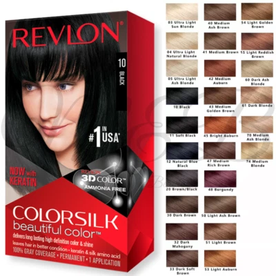 REVLON ColorSilk Beautiful Color 3D Permanent Haarfarbe *Farbton wählbar* NEU - Bild 1 von 4