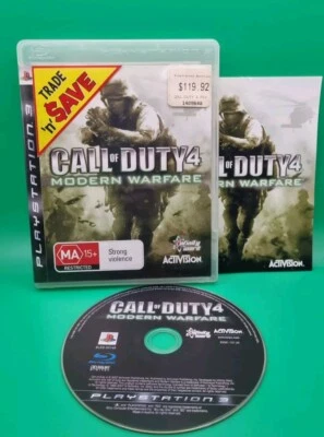 Call of Duty 4: Modern Warfare, Sony Playstation 3 PS3 Game w manual - VGC - Image 1 of 3