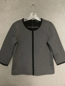 Theory Damen Thora grau Größe Small Reißverschluss hinten Kurzarm Erwachsene - Bild 1 von 5