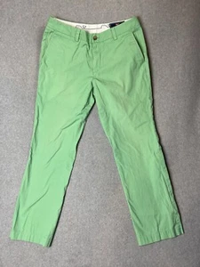Pantalones chinos VINEYARD VINES para hombre 30x32 verde frente plano calce ajustado pantalones rompedores - Imagen 1 de 9
