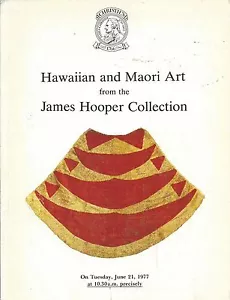 CHRISTIE'S OCEANIC HAWAII MAORI Art Hooper Collection Auction Catalog 1977 - Picture 1 of 3