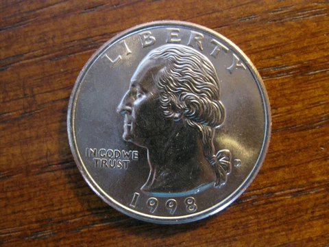 1998 D Washington Quarter Dollar Gem BU!  Last Yr. Eagle! Cover
