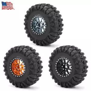 4x Neumático de llanta Beadlock de metal de 2,2"" para 1/10 RC Axial SCX10 RR10 Wraith 90048 - Imagen 1 de 56