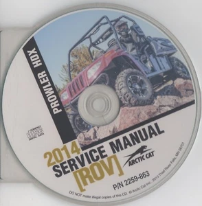 2014 ARCTIC CAT ATV PROWLER HDX SERVICE MANUAL CD 2259-863 (831) - Picture 1 of 1