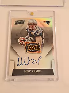 MIKE VRABEL 2021 Panini Football Superbowl Prizm Auto On Card XXXVIII Patriots - Picture 1 of 5