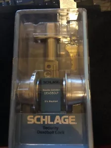 NIB Schlage double cylinder deadbolts satin chrome - Picture 1 of 2