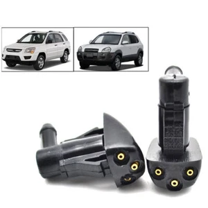 2Pcs Car Front Windshield Wiper Washer Jet Nozzle Water Spray For Hyundai Kia - Picture 1 of 12