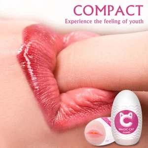 Mund-Stoßen-Männchen-Masturbator-Ei-Stroker-für-Männer-Ausdauer-Gleitmittel - Bild 1 von 12