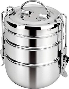 Stainless Steel Tiffin Box, Lunch Box 3 Tier