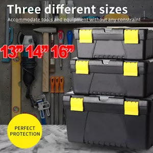 3PCS Tool Storage Box Set Lock Organiser Portable Handle Garage 13" 14" 16" - Picture 1 of 7