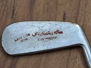 Vintage A.G. SPALDING BROS Lakeside Iron Right Handed Rustproof Golf - Picture 1 of 10