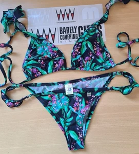 Wicked Weasel Bikini Blume Top Gr. M / Unterteil Gr. M - Bild 1 von 1