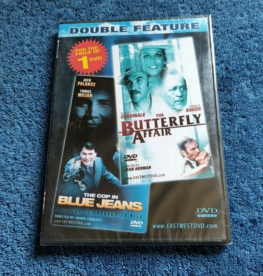 The Butterfly Affair The Cop In Blue Jeans DVD East West Double Feature Sealed - Image 1 of 2