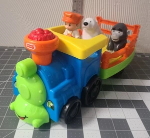 Tren de juguete Fisher-Price Little People Choo-Choo Zoo con sonidos de música niño pequeño FUNCIONA - Imagen 1 de 18