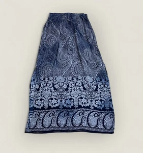 Vivid Floral & Paisley Long Maxi Skirt Size UK 8 US 4 Boho Gypsy Cottage - Picture 1 of 8