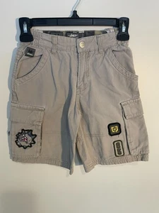 JNCO Shorts Boys Youth Size 7 Cargo Crown Dog Logo Y2K Skate Baggy Pockets - Picture 1 of 17