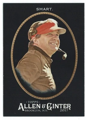 2017 Topps Allen Ginter X #179 Kirby Smart Rookie Football Card Georgia Bulldogs - Image 1 of 2