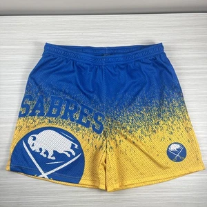 Buffalo Sabres Mesh Hockey Shorts 2XL Drawstring Elastic Waist Official Licensed - Picture 1 of 15