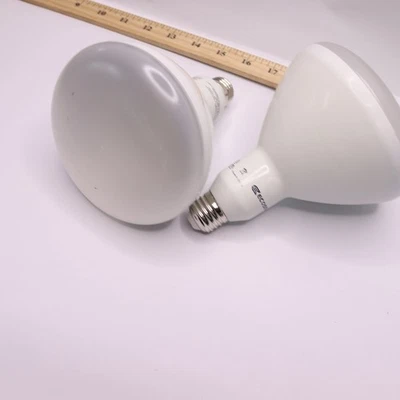 (2-Pk) EcoSmart Energy Star LED Light Bulb Bright White Dimmable BR40 75W Eqv - Image 1 of 4