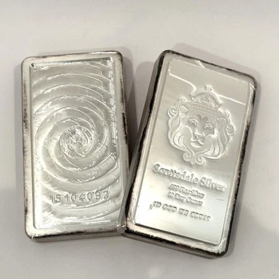 10 oz Stacker® Silver Bar by Scottsdale Mint (Circulated) .999 Silver #A737 - Image 1 of 3