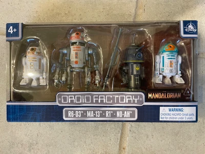 Disney Parks Star Wars Droid Factory Mandalorian Paquete de 4 R6-D3, MA-13, R1, N0-AH Foto 1 de 4