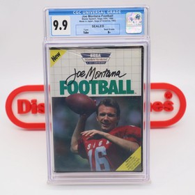 SMS Sega Master System JOE MONTANA FOOTBALL - CGC GRADED 9.9 B+! NEW & Sealed!