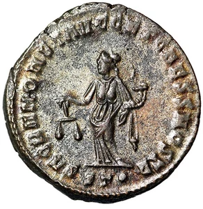 Diocleciano Follis Plateado "Moneta" Ticino Extremadamente Fino - Imagen 1 de 5