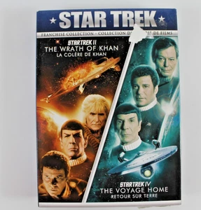 The Wrath of Khan The Voyage Home Star Trek II / Star Trek IV DVD English French - Picture 1 of 9