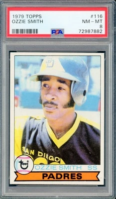 1979 TOPPS #116 OZZIE SMITH RC HOF PSA 8 NM-MT CENTERED!! - Image 1 of 2