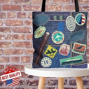 Damen Vintage Retro Reisetasche, Kunst Tragetasche Allover Druck Geschenk für Sie, Mama - Bild 1 von 11