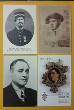 PERSONAGGI: Gigli - Biagetti - Pascucci - B.da Osimo - 4 CARTOLINE come da foto