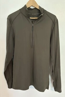 Мужской пуловер Terramar Sports Inc на молнии 1/4, серый, размер M - Изображение 1 из 4