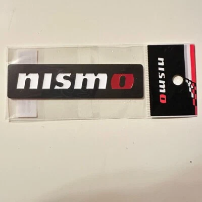 Nismo Logo Metal Emblem Black Badge NISSAN GTR GT-R Genuine Part JDM 99993-RN211 Foto 1 de 2