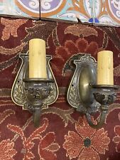 Old Spanish Colonial Style Wall Sconces Single Candle