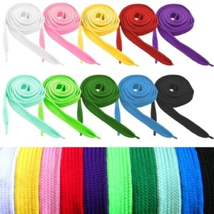 2 Schnürsenkel Schnürbänder Schuhbänder Senkel Flachsenkel Chucks Laces 110 cm - Bild 1 von 13