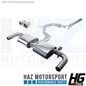 HG Motorsport EGO-X 3" Catback Valved Exhaust System Seat Leon Cupra 5F 290/300 - Picture 1 of 2