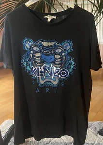 Mens Kenzo Tiger T-Shirt Printed Black Size L - Bild 1 von 5