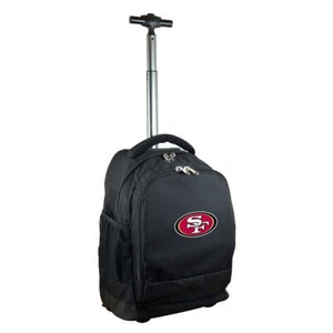 San Francisco 49ers Premium Wheeled Backpack in Black - Picture 1 of 6