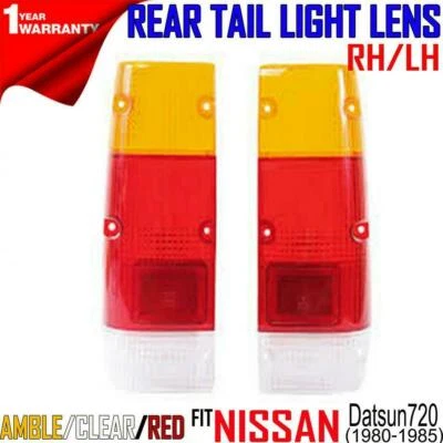 For Nissan Datsun 720 JDM Pickup 1980-85 REAR TAIL LAMP LIGHT LENS Pair RH LH Foto 1 de 3