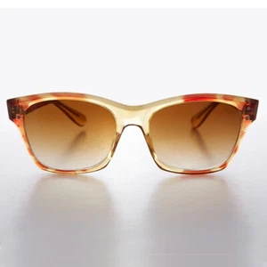 Gold Tortoiseshell Classic Square Vintage Sunglass - Rex - Picture 1 of 3