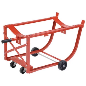 Global Industrial Easy-Steer Drum Cradle for 55 Gallon Steel Drums - Picture 1 of 7