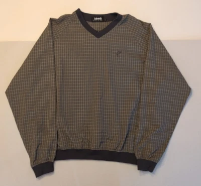 Ashworth Weather Systems Golf Pullover jacket Adult Large M Taupe Plaid - Image 1 of 4