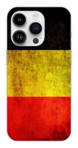 Coque en silicone imprimée compatible Apple iPhone 14 Pro Drapeau Belgique - Picture 1 of 3