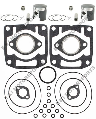Arctic Cat Cougar 440 SPI Pistons Top End Gasket Kit Bearings Std 68mm 1993 1994 - Image 1 of 4