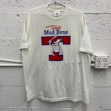Vintage 80s Toledo Mud Hens Baseball Retro Graphic T-Shirt