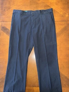 Pantalones chinos Tori Richards para hombre azul marino frente plano algodón tencel spandex 40 x 30 - Imagen 1 de 9