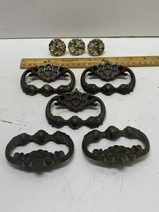 Brass Cabinet Drawer Pulls Handles KBC N-4323 - Picture 1 of 7